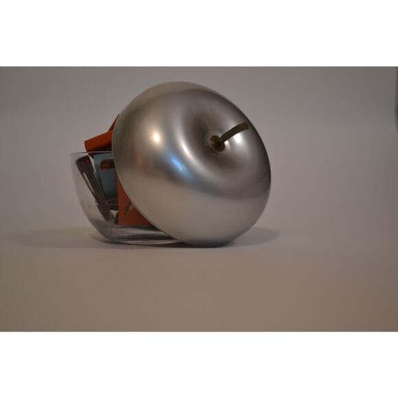 Apple rare Vintage Kensington Cortland Jam Jar Lurelle Guild Glass Brass c1938 - Picture 5 of 10